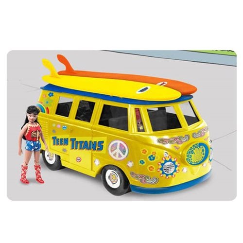 Batman Teen Titans Van Vehicle with Wondergirl Action Figure